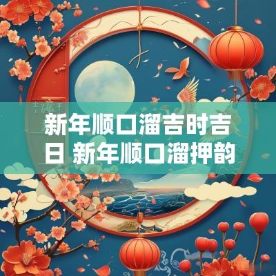 新年顺口溜吉时吉日 新年顺口溜押韵