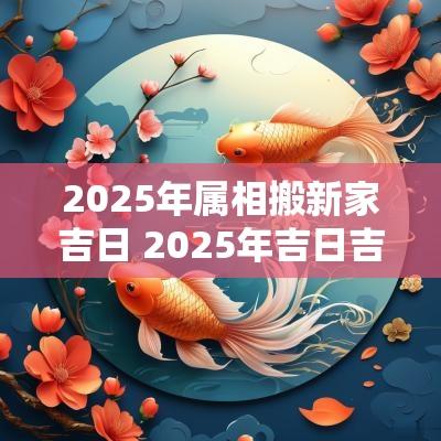 2025年属相搬新家吉日 2025年吉日吉时大全表