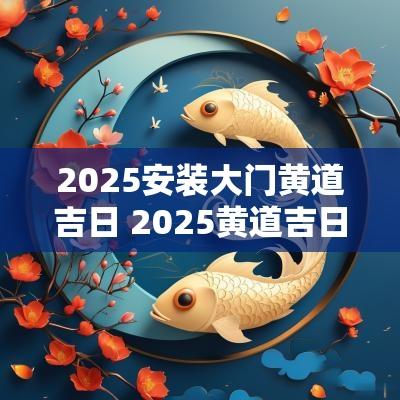 2025安装大门黄道吉日 2025黄道吉日12月份