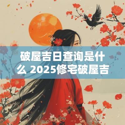 破屋吉日查询是什么 2025修宅破屋吉日