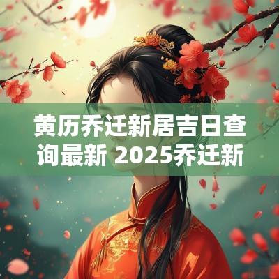 黄历乔迁新居吉日查询最新 2025乔迁新居吉日黄历