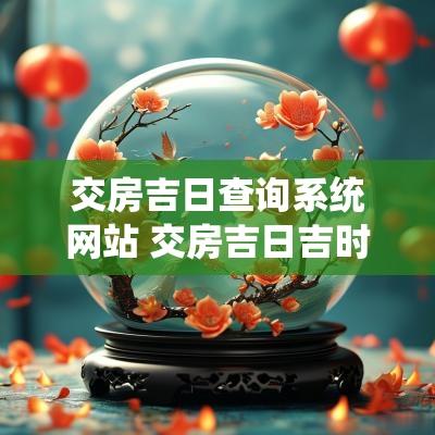 交房吉日查询系统网站 交房吉日吉时查询