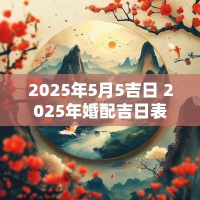 2025年5月5吉日 2025年婚配吉日表