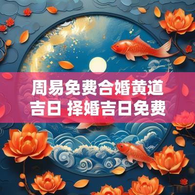 周易免费合婚黄道吉日 择婚吉日免费查询