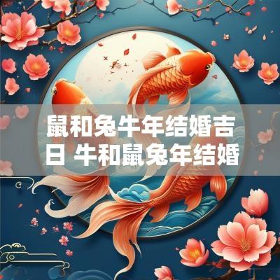 鼠和兔蛇年结婚吉日 牛和鼠蛇年结婚吉日