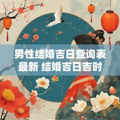 男性结婚吉日查询表最新 结婚吉日吉时查询大全表