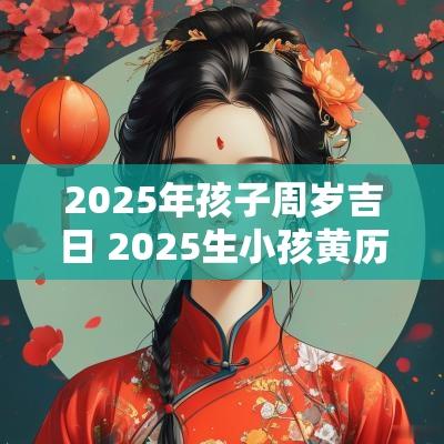 2025年孩子周岁吉日 2025生小孩黄历吉日对照表