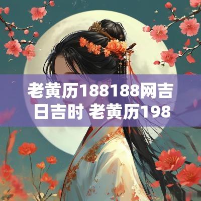 老黄历188188网吉日吉时 老黄历1988年1月吉日
