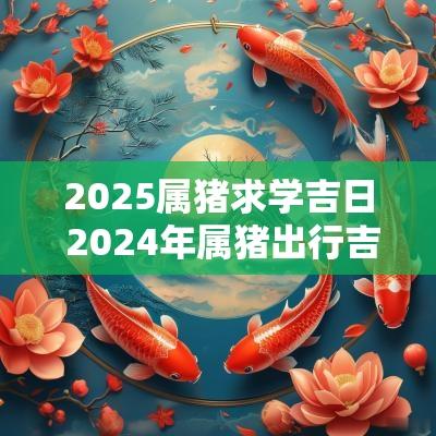 2025属猪求学吉日 2025年属猪出行吉日