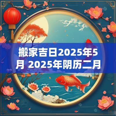 搬家吉日2025年5月 2025年阴历二月初十搬家吉日