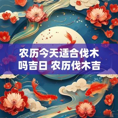 农历今天适合伐木吗吉日 农历伐木吉日吉时查询