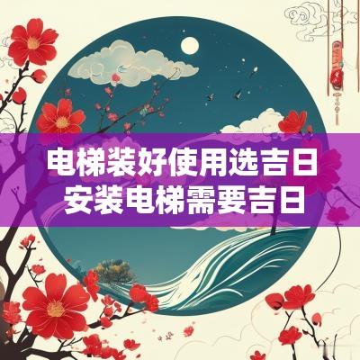 电梯装好使用选吉日 安装电梯需要吉日吉时吗