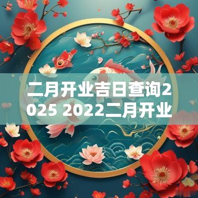 二月开业吉日查询2025 2025二月开业吉日
