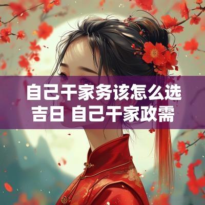 自己干家务该怎么选吉日 自己干家政需要什么