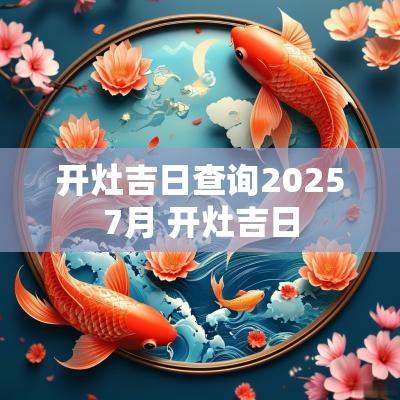 开灶吉日查询20257月 开灶吉日