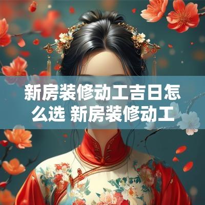 新房装修动工吉日怎么选 新房装修动工吉日怎么选择