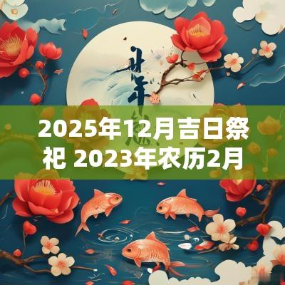 2025年12月吉日祭祀 2025年农历2月15日祭祀吉日查询