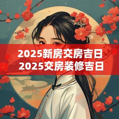 2025新房交房吉日 2025交房装修吉日