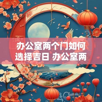 办公室两个门如何选择吉日 办公室两个门如何设计