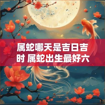 属蛇哪天是吉日吉时 属蛇出生最好六个吉日