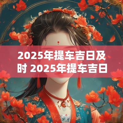2025年提车吉日及时 2025年提车吉日一览表