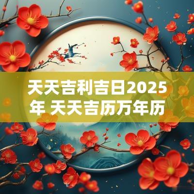 天天吉利吉日2025年 天天吉历万年历怎么样