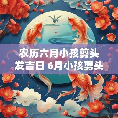 农历六月小孩剪头发吉日 6月小孩剪头发
