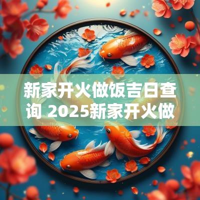 新家开火做饭吉日查询 2025新家开火做饭吉日
