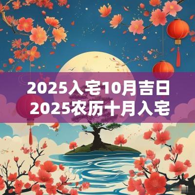 2025入宅10月吉日 2025农历十月入宅吉日