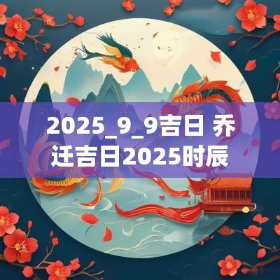2025_9_9吉日 乔迁吉日2025时辰