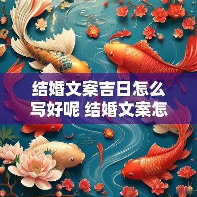 结婚文案吉日怎么写好呢 结婚文案怎么写又简单又浪漫