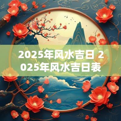 2025年风水吉日 2025年风水吉日表