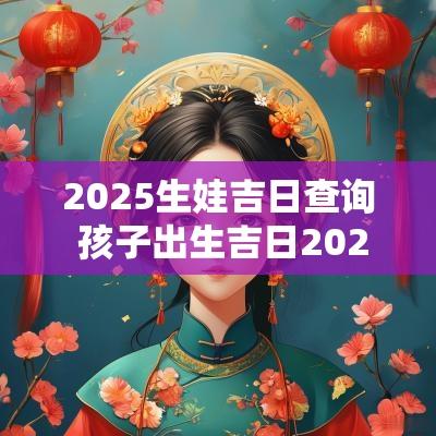 2025生娃吉日查询 孩子出生吉日2025