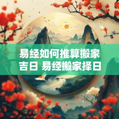 易经如何推算搬家吉日 易经搬家择日