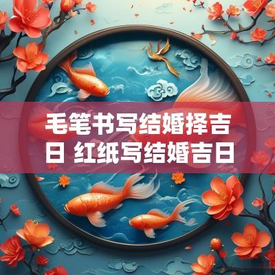 毛笔书写结婚择吉日 红纸写结婚吉日怎么写