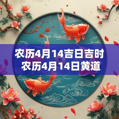 农历4月14吉日吉时 农历4月14日黄道吉日查询
