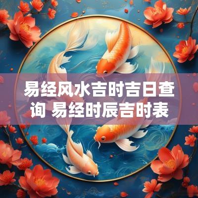 易经风水吉时吉日查询 易经时辰吉时表