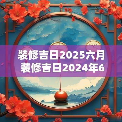 装修吉日2025六月 装修吉日2025年6月