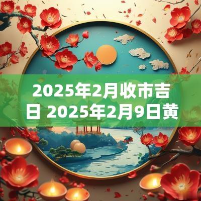 2025年2月收市吉日 2025年2月9日黄历吉日查询