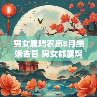 男女属鸡农历8月结婚吉日 男女都属鸡的2025年一月结婚吉日