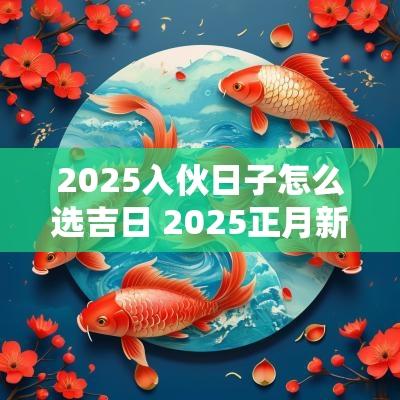 2025入伙日子怎么选吉日 2025正月新居入伙吉日吉时