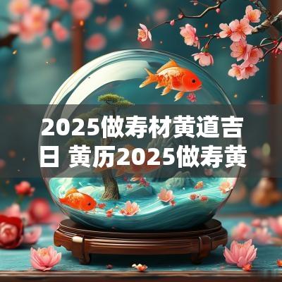 2025做寿材黄道吉日 黄历2025做寿黄道吉日