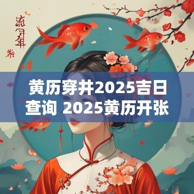 黄历穿井2025吉日查询 2025黄历开张吉日查询
