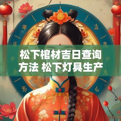 松下棺材吉日查询方法 松下灯具生产日期怎么看