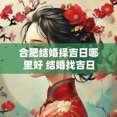 合肥结婚择吉日哪里好 结婚找吉日