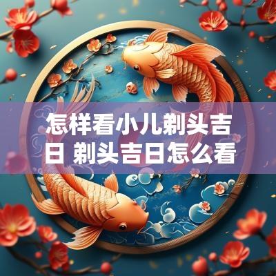 怎样看小儿剃头吉日 剃头吉日怎么看