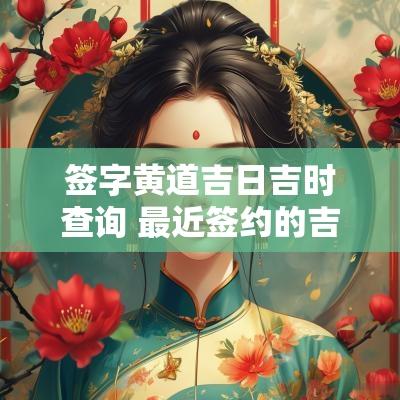 签字黄道吉日吉时查询 最近签约的吉日吉时查询