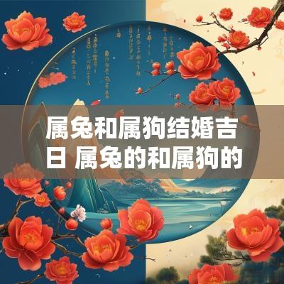 属兔和属狗结婚吉日 属兔的和属狗的结婚日子