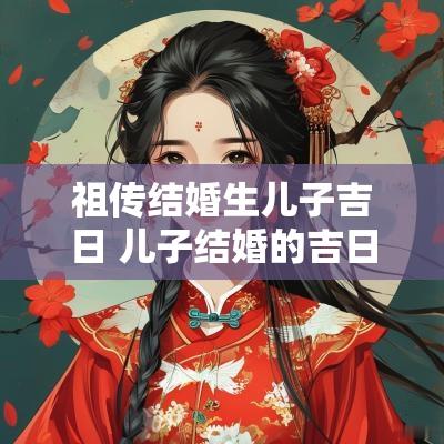 祖传结婚生儿子吉日 儿子结婚的吉日查询大全