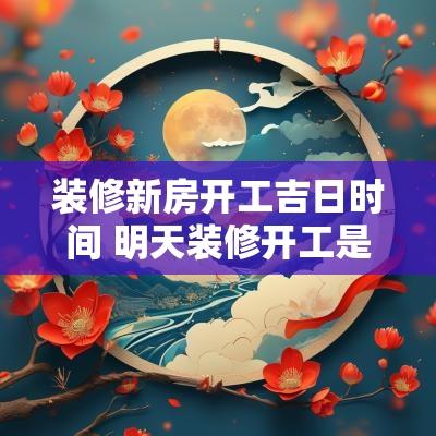 装修新房开工吉日时间 明天装修开工是吉日吗